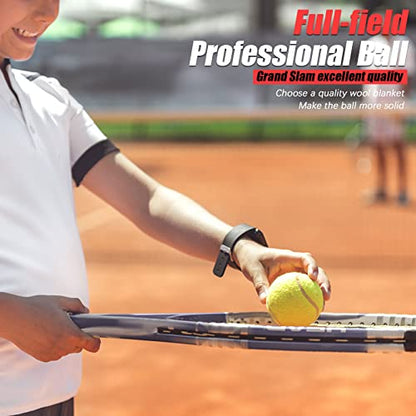 GKK 27 Pack Tennis Balls,Training Tennis Ball Pressure-Less Practising Bulk Tennis Balls for Youth/Beginners/Pet Dogs High Altitude Playing Balls - color: yellow