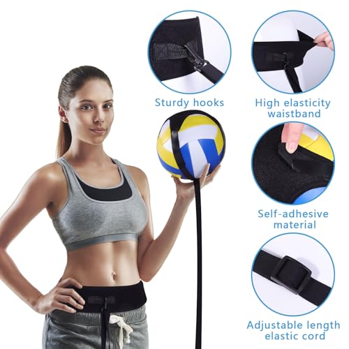Volleyball Training Equipment Aid, Ball Rebounder Trainer Kit, Volleyball Serving Trainer and Practice Equipment for Spiking Setting, Gifts for Teen Girls & Boys