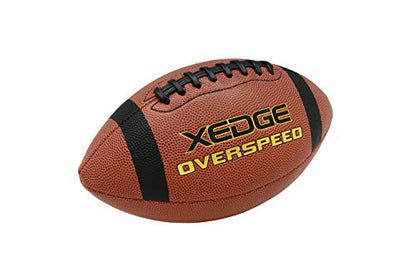 XEDGE Composite Leather Indoor/Outdoor Footballs for Training and Recreational Play Size 6,7,9
