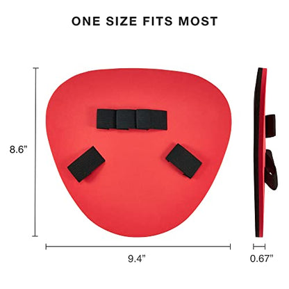 Pancake Baseball Practice Mitts - EVA Foam Infield Fielding Training Coaching Equipment - Ambidextrous, One Size Accessories - Thick, Flat Glove Substitute Develops Softer Fielding Hands