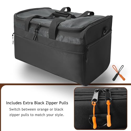 Football Ball Bag, Holds 6 Official Size Footballs, 900D Oxford Football Carrying and Storage Bag with Adjustable Dividers, Pockets and Shoulder Strap