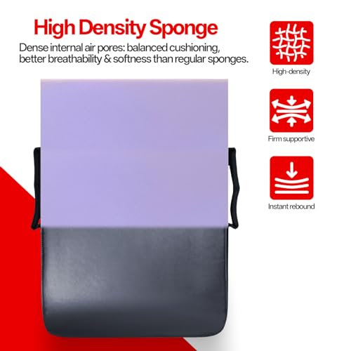 Basketball Pads for Training - Football Blocking Pad Training Equipment with Handles, 24"x16" Denser Softer Foam Shield for Lacrosse, Hockey, Martial Arts - Tackle Dummy Kick Pad. (1 Pcs)