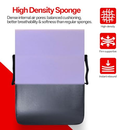 Basketball Pads for Training - Football Blocking Pad Training Equipment with Handles, 24"x16" Denser Softer Foam Shield for Lacrosse, Hockey, Martial Arts - Tackle Dummy Kick Pad. (1 Pcs)
