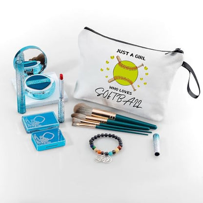 Softball Accessories for Girls,Graduation Gifts for Her,Softball Party Favors,Softball Cosmetic Bag,Softball Gift Bags,Birthday Gifts for Women Her Bff Bestie Best Friend Sister,Christmas