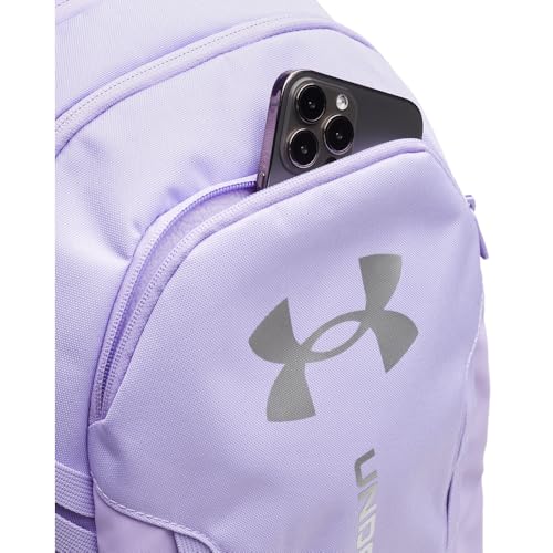 Under Armour Unisex Hustle 6.0 Backpack, (538) Transparent/Transparent/Metallic Silver, One Size Fits Most - color: (538) Transparent / Transparent / Metallic Silver, size: One Size
