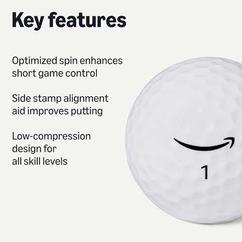 Amazon Basics Core Soft Golf Balls - color: White, style: 24-Pack