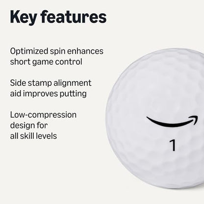 Amazon Basics Core Soft Golf Balls - color: White, style: 24-Pack