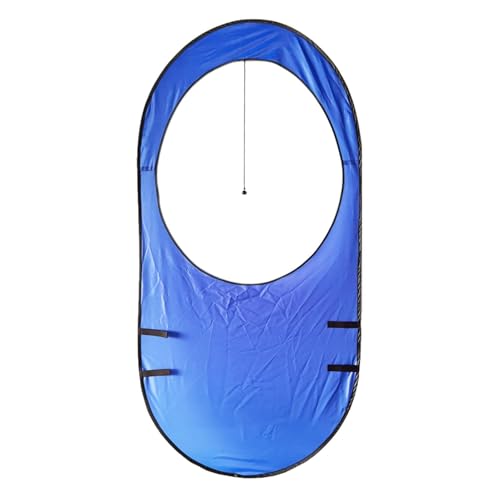 Portable Tennis Target Net – Indoor Outdoor Training Aid, Tennis Practice Rebounder Tool | Foldable Large Tennis Trainer Equipment, Hitting Window Target for Beginners and Women’s Solo Practice - color: Blue
