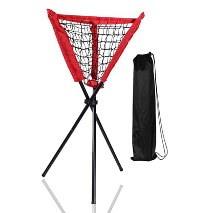 WIGERLON Baseball Caddy Softball Caddy，Pickleball Coddy Stand Tennis Balls Bucket Foldable and Portable, Easy to Install