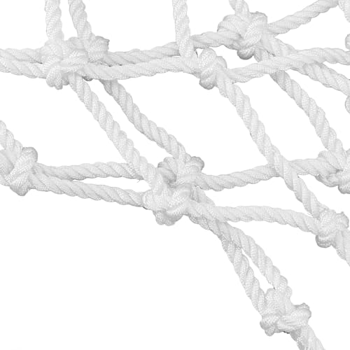 Basketball Net Replacement Polyester Anti Whip All Weather Net Fits Standard Indoor Outdoor Rims White