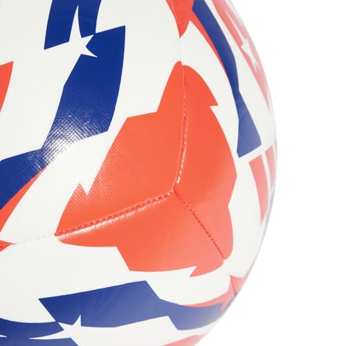adidas FIFA Club World Cup Club Ball - Inspired Design, Durable Construction, Official Tournament Logo - color: White/Lucid Red/Power Blue/Black/Training, size: 3