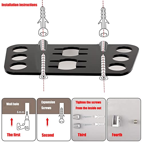 Ping Pong Paddle Storage Rack Table Tennis Racket Display Wall Mounted Holder ，for Storage Balls and Paddles，Balls Storage in Bar Room, Game Room, Garage, Home