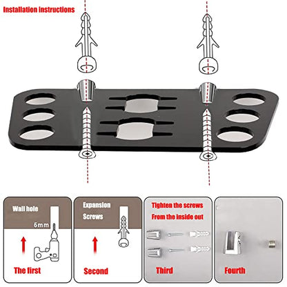 Ping Pong Paddle Storage Rack Table Tennis Racket Display Wall Mounted Holder ，for Storage Balls and Paddles，Balls Storage in Bar Room, Game Room, Garage, Home