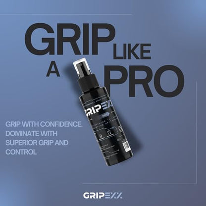 GRIPEXX Sports Hand Grip Spray (4oz)- Boost Performance, Enhance Control and Maximize Grip - for Athletes: Tennis, Football, Pole Dancing, Basketball, Baseball, Golf, etc- Natural Rosin-Based Formula
