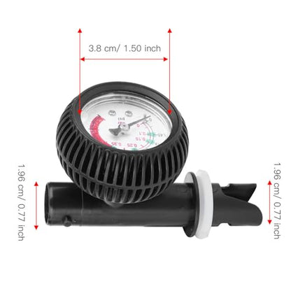 Ball Pressure Gauge, Inflatable Boat Air Gauge Inflatable Boat Barometer Pump Pressure Tester Barometer for Kayak Surfboard Raft Measuring Tool