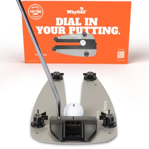 WHYGOLF Putting System & Putting Thing – Golf Training Aid for Stroke, Accuracy & Green Reading – Adjustable Putting Gates for Home & Green Practice – Putter Teaching Tool for Better Control - style: Putting Thing