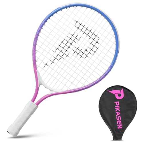 17" Kids Tennis Racket Best Starter Kit for Kids Age 4 and Under with Shoulder Strap Bag and Mini Tennis Racket Toddler Tennis Raquet - color: 19 inch PINK