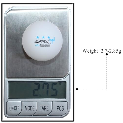 MAPOL 60/22 Count 3-Star 40+ Premium Ping Pong Balls Advanced Practice Table Tennis Ball - color: white,22-pack
