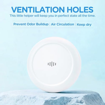 2 Pack Retainer Case Ultra-slim Aligner Case with Vent Holes Removable Inner Tray Silicone for Easy Cleaning(2Pack White Blue) - color: 2Pack White Blue