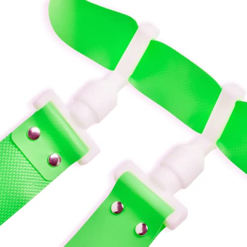 Trained Man Flag Football Belts, Adjustable Flag Football Set for Sports Teams, Training & Competition - color: Green 10 Man Narrow Flag Football Set, style: 10 Man Flag Football Sets