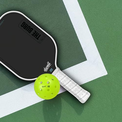 DWELL Elite 40 Hole Pickleball Balls | Crack Resistant | for Outdoor Pickle Ball Sports | Official Ball of All Florida Pickleball | Bulk Pickleballs - size: Pack of 300