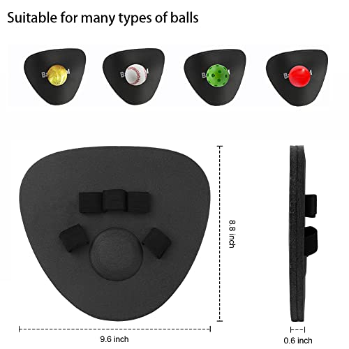 BaseGoal Softhands Foam Fielding Trainer Quik Hands Batting Baseball Infield Practice Two-Hands - color: Black - 2 Packs