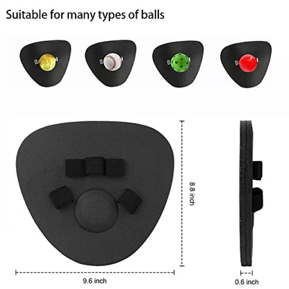 BaseGoal Softhands Foam Fielding Trainer Quik Hands Batting Baseball Infield Practice Two-Hands - color: Black - 2 Packs