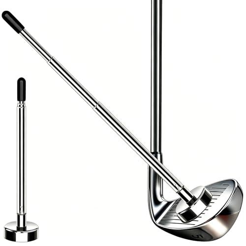 Golf Alignment Rods, Golf Alignment Stick Corrector Lie Angle Tool, Golf Swing Training Aids Aiming Stick - Golf Club Face Aim, Visualize and Align Your Golf Shot - color: 3-L-BLACK