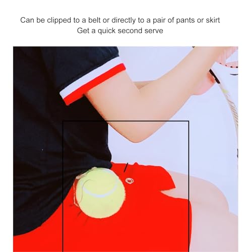 4 PCS Tennis Ball Holder, Tennis Ball Waist Clip Holder Waistband Clip Small Portable Sports Equipment for Practice and Matches