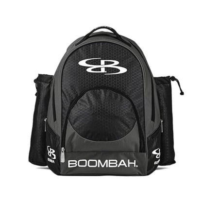 Boombah Tyro Baseball/Softball Bat Backpack - 20" x 15" x 10" - Holds 2 Bats up to Barrel Size of 2-5/8" - color: Charcoal/Black_C23