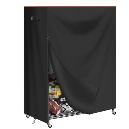 Garage Sports Equipment Organizer Cover,Waterproof 420D Oxford Protective Outdoor Indoor Sports Equipment Storage Rack Dust Cover 38"L x 18"W x 45"H (Only Cover)