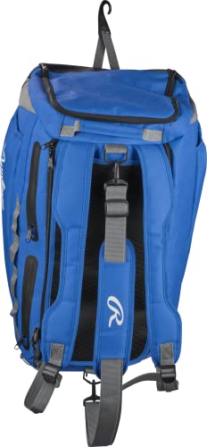 Rawlings | MACH Hybrid Backpack/Duffle Equipment Bag | Baseball & Softball | Multiple Colors - color: Royal