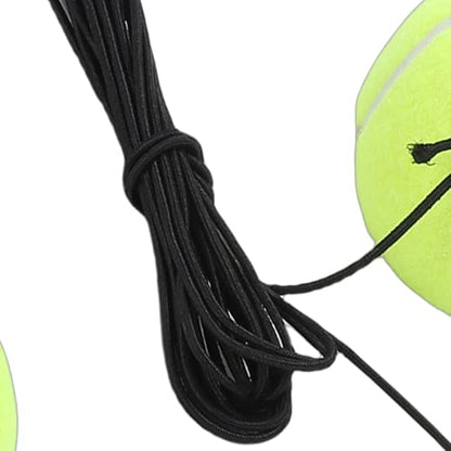 Elastic String Rebound Tennis Training Ball,High Elasticity Rubber Core Abrasion Fiber Tennis Trainer,Self Practice Tool for Beginner Intermediate Players Indoor Outdoor Use