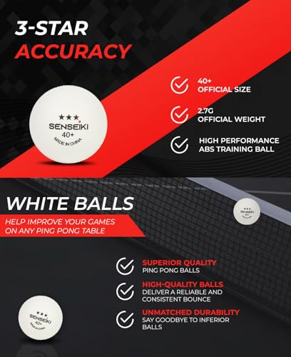 Ping Pong Paddles - High-Performance Set with Premium Table Tennis Rackets, 3-Star Ping Pong Balls, Compact Storage Case | Table Tennis Set