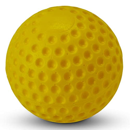 Champro Dimple Mold Soft Baseball (Yellow, 9-Inch)