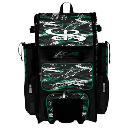 Boombah Superpack Hybrid Rolling Bat Bag - Wheeled & Backpack Version - Razor Multiple Colors