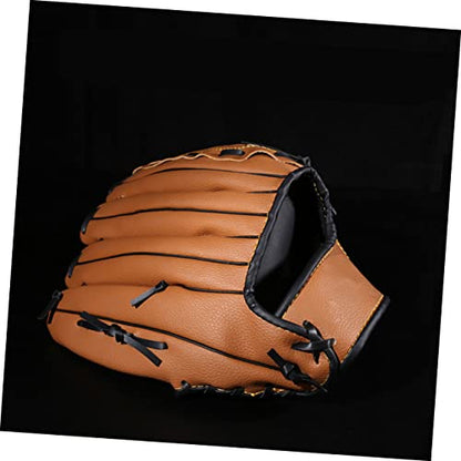 Balacoo Men's Baseball Glove Adult Size Softball Gloves Thicken Pu PVC Random Color