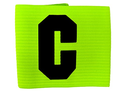 Soccer Captain Armband, Elastic Soccer Team Captain's Arm Band - color: Neon