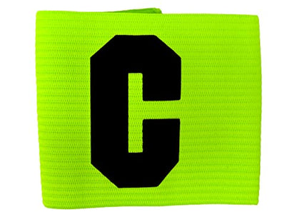 Soccer Captain Armband, Elastic Soccer Team Captain's Arm Band - color: Neon