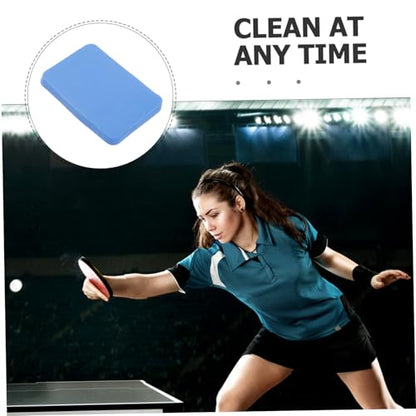 BESPORTBLE Outdoor Table Tennis Racket Cleaner Paddle Cleaning Sponge Eraser Racket Wipes Gentle Bristles Reusable Easy to Use