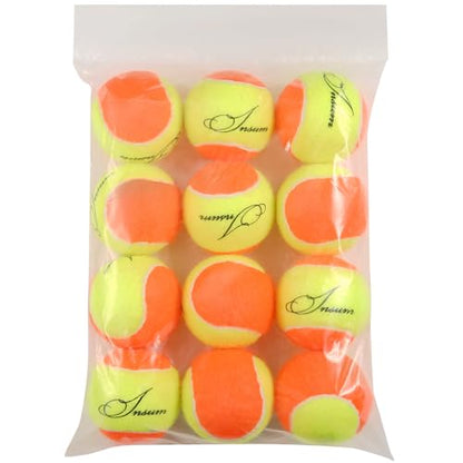 INSUM Tennis Balls, Low Pressureless Tennis Balls for Beginners, Made of Premium Durable Felt, Idea for Little Beginner Practice - color: 60Ft (50% Slower Speeds)