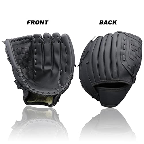 Baseball Gloves Softball Glove,12.5 Player Preferred Wear-Resistant PU Material Thicken Softball Fielding Glove,Left Hand Gloves Right Hand Throw for Youth Adult