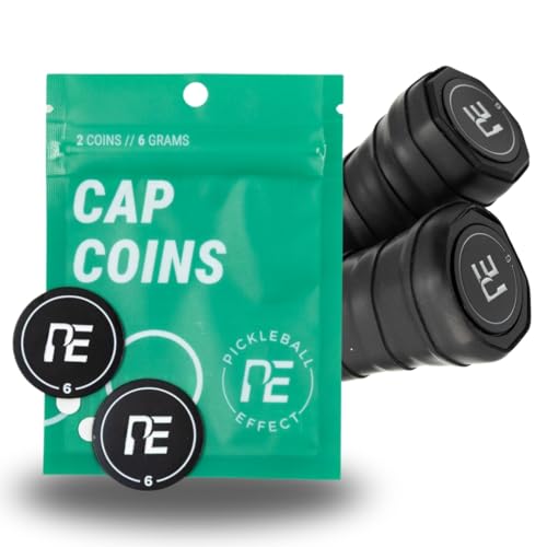 Pickleball Effect Cap Coins Weighted Paddle Counterbalance – Enhances Hand Speed and Reduces Head-Heavy Feel for Improved Control