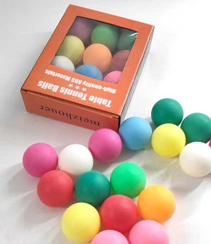 High Bounce & Durable ABS Mat Colored 3 Star Ping Pong Balls 4 Trainning,Party Games,Pet Cats Toys - style: pack of 12 - multicolour