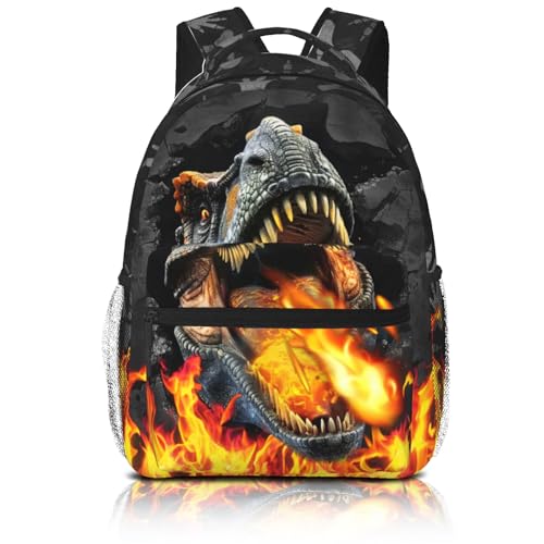 Dinosaur Backpack for Boys School Backpack for Kids Dinosaur Print Boys Backpacks Lightweight Waterproof Adjustable Kids Backpacks Students Bookbag for Children Teens Ages 6-18 - color: Dinosaur