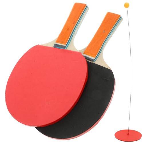 Table Tennis Training Device Elastic Shaft Kit with Base and Spring Bar for Indoor Self Practice Sports Plaything for Beginners and Professionals Portable Paddle Random Color