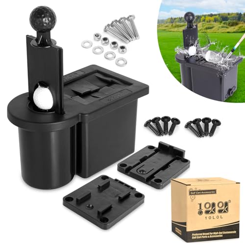10L0L Golf Cart Ball Washer, Golf Club Head Cleaner for Yamaha, EZGO, Club Car, Star EV-Universal & Detachable