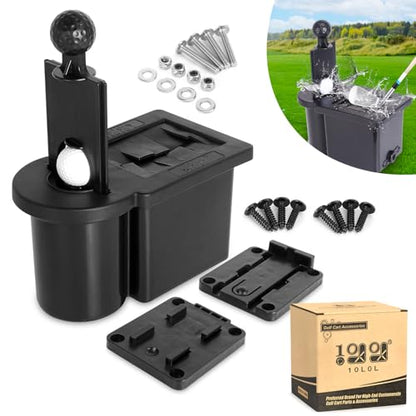10L0L Golf Cart Ball Washer, Golf Club Head Cleaner for Yamaha, EZGO, Club Car, Star EV-Universal & Detachable