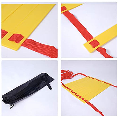 Agility Ladder Flexibility Agility Ladder, Cones Football Training Equipment, Speed Agility Training Set, for Indoor/Outdoor Personal Training(Size:4m) - size: 4m
