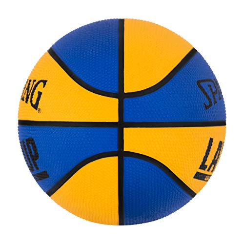 Spalding Layup Mini Rubber Outdoor Basketball - color: Lay Up - Blue/Orange